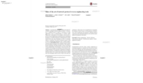 State of the art of network protocol reverse engineering tools